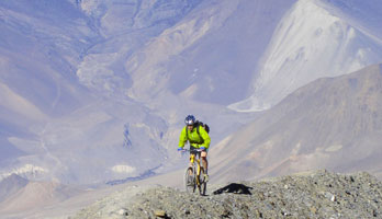 Mountain bike in Annapurna circuit 